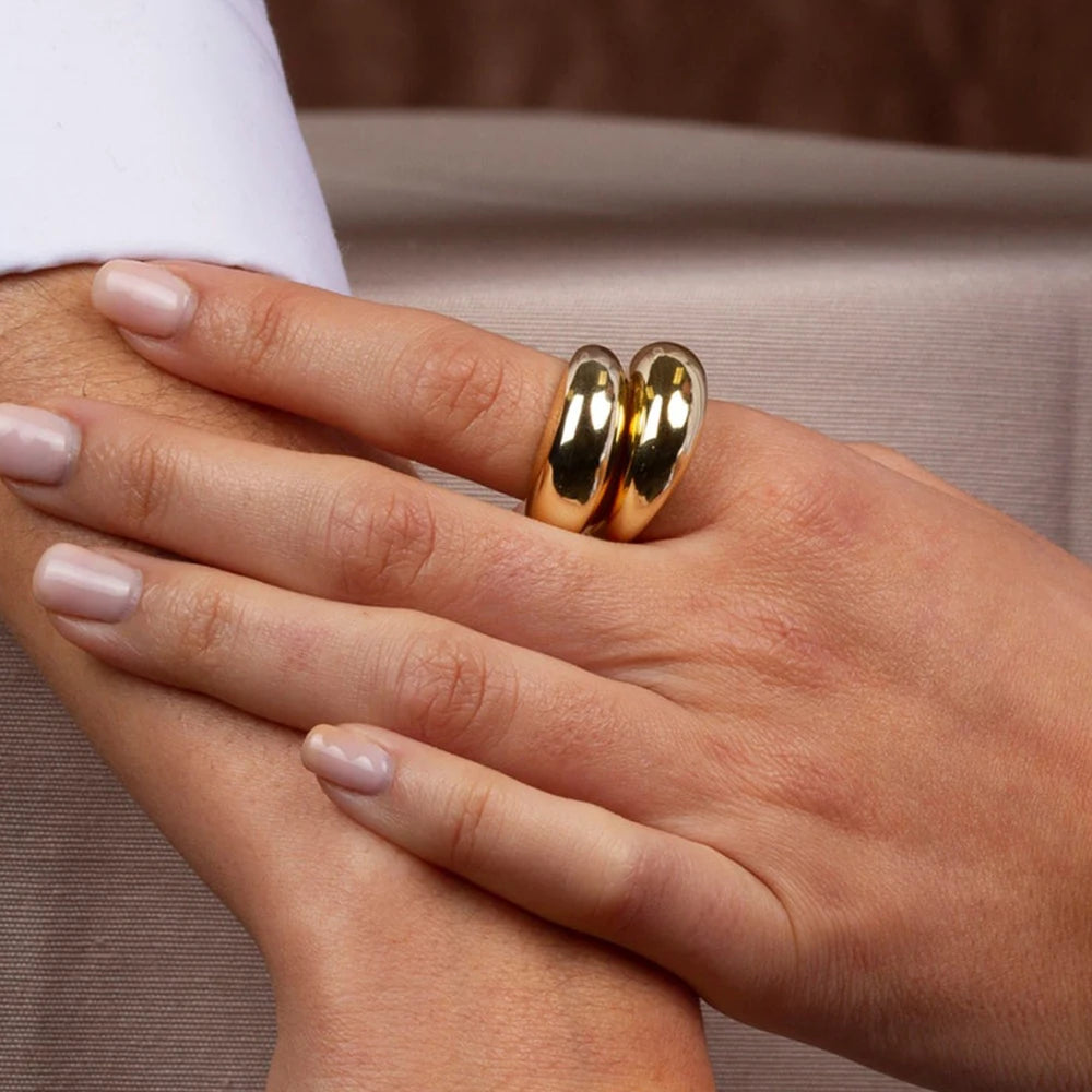 Minimal Dome Gold Ring