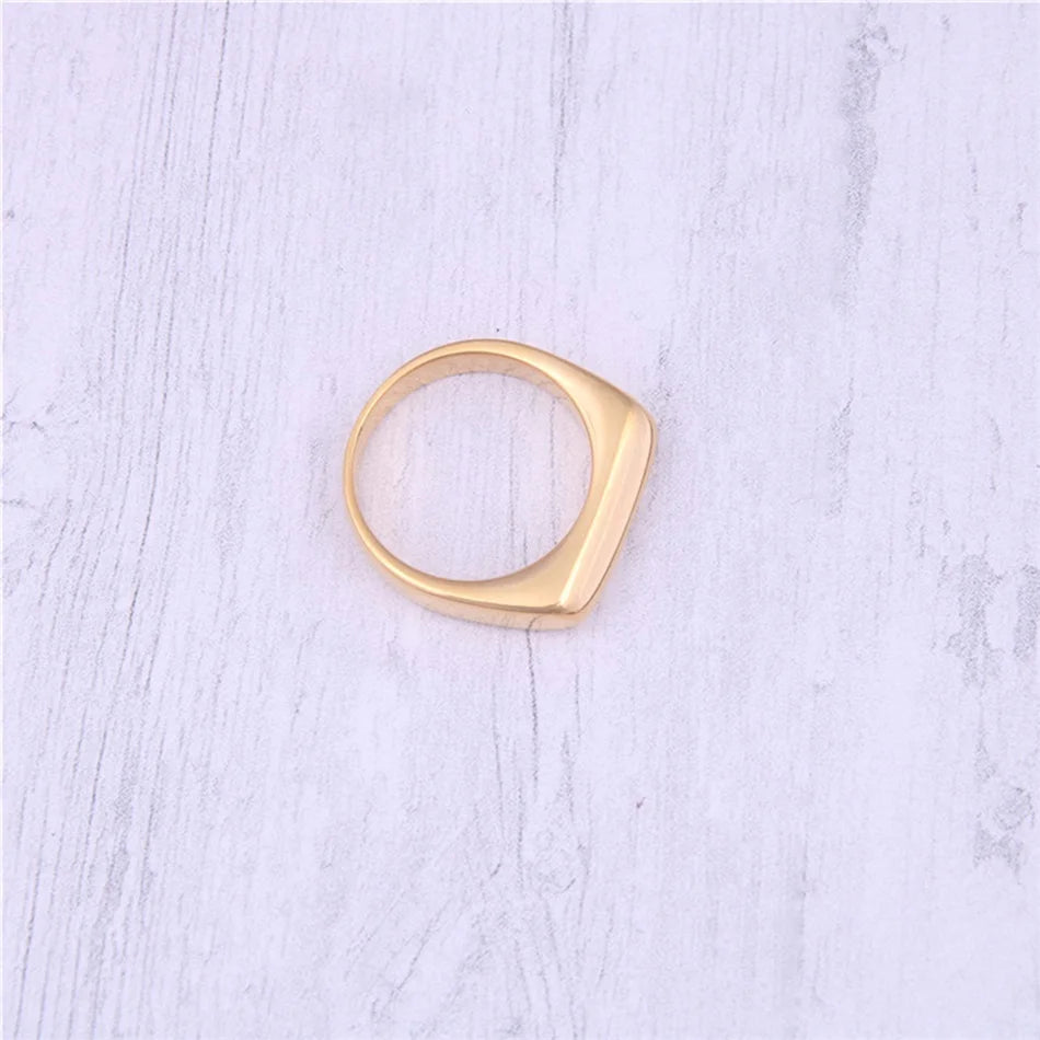 gold Geometric Ring