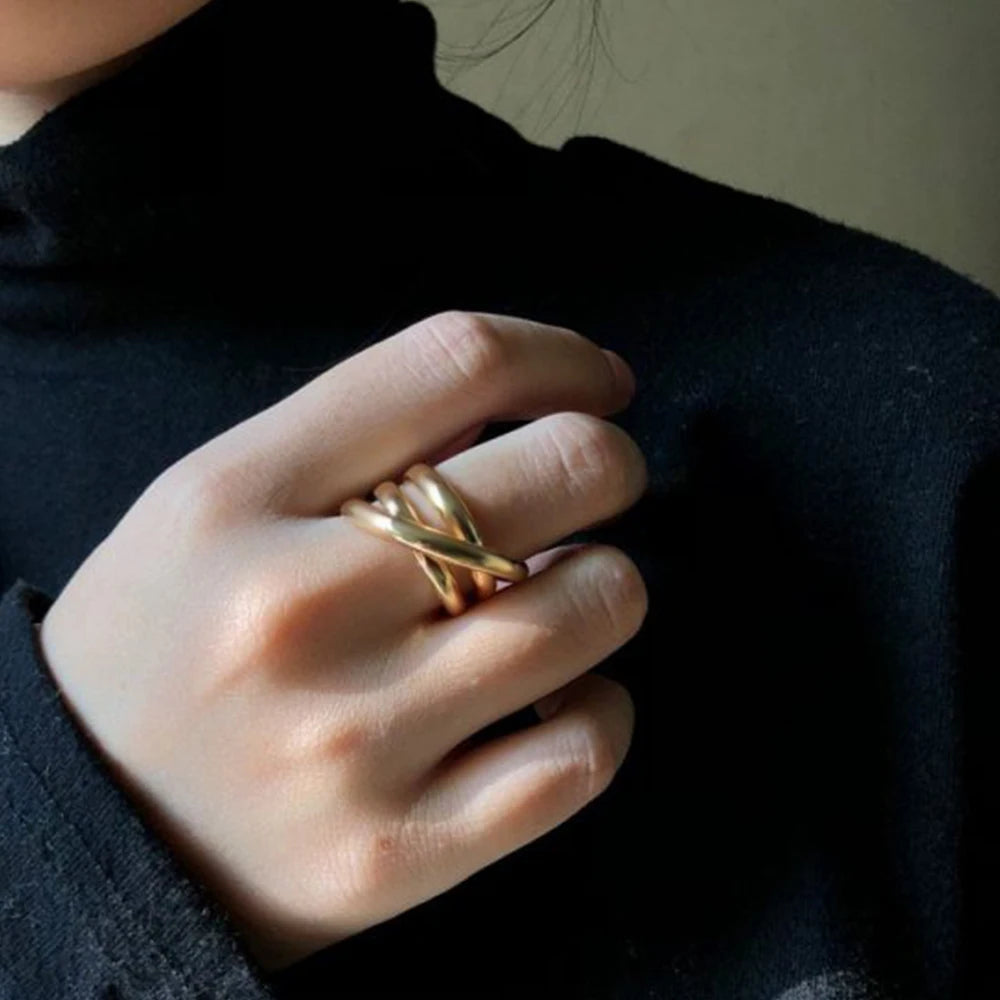 Infinity gold Ring