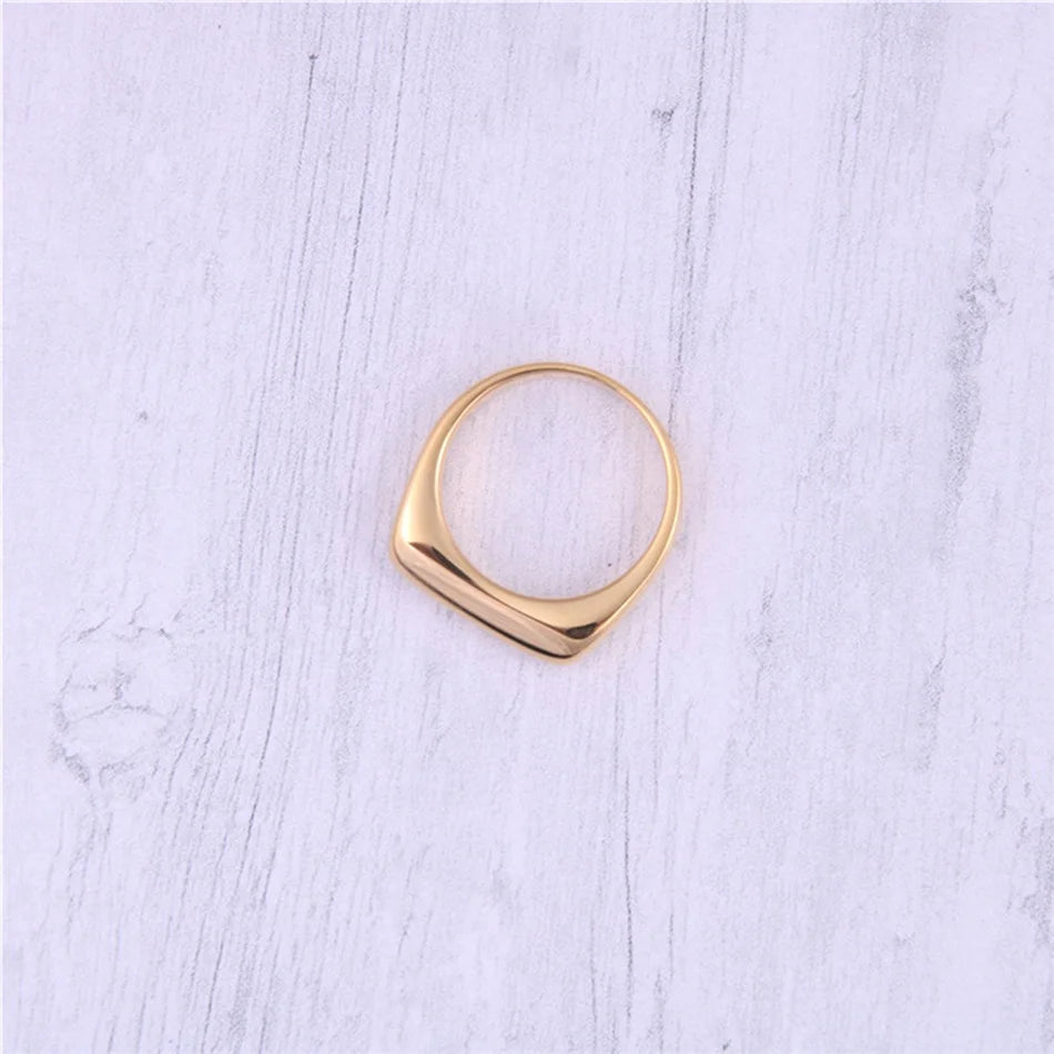 gold Geometric Ring