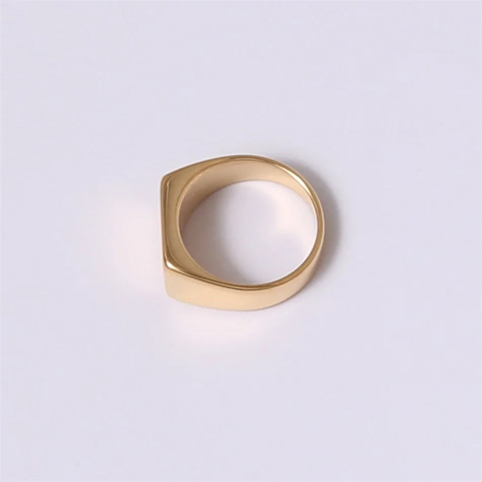 Rectangular Gold Signet Ring