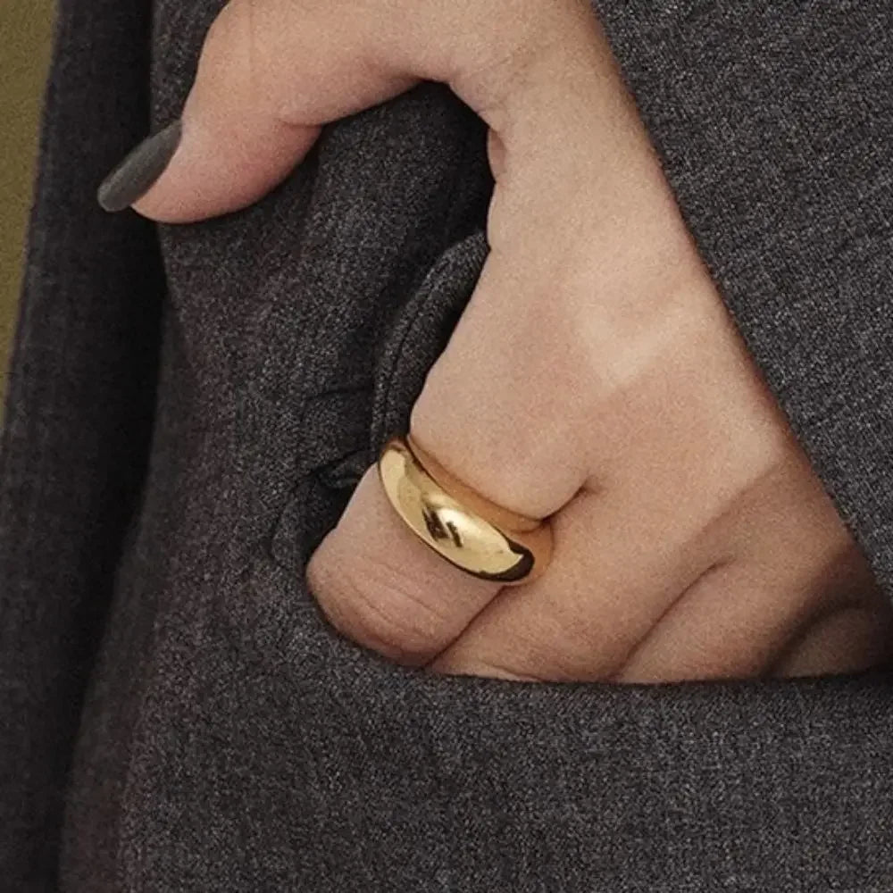 Bold Dome Gold Ring