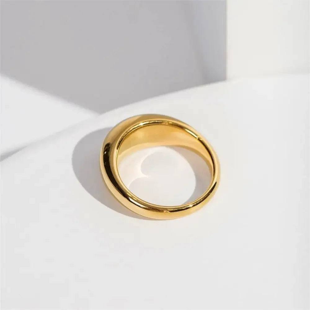 Bold Dome Gold Ring