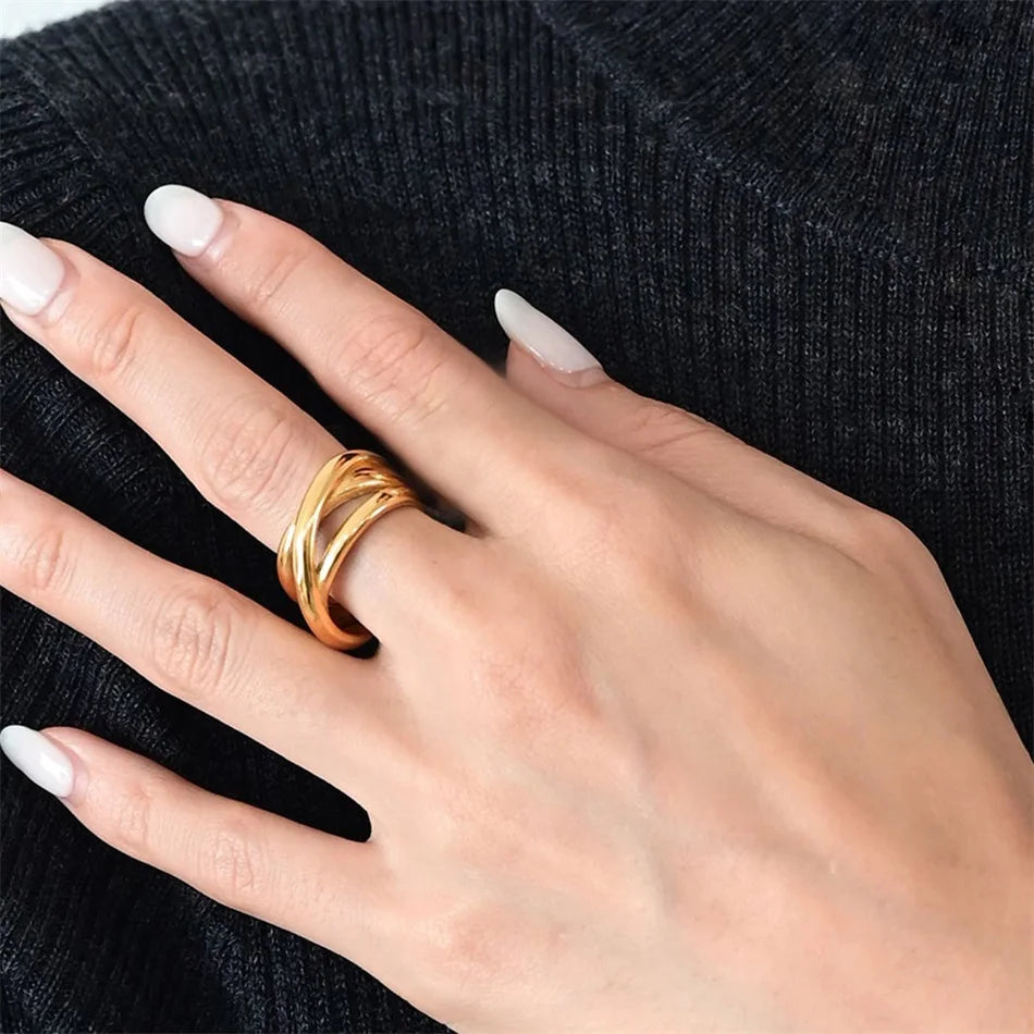 Infinity gold Ring