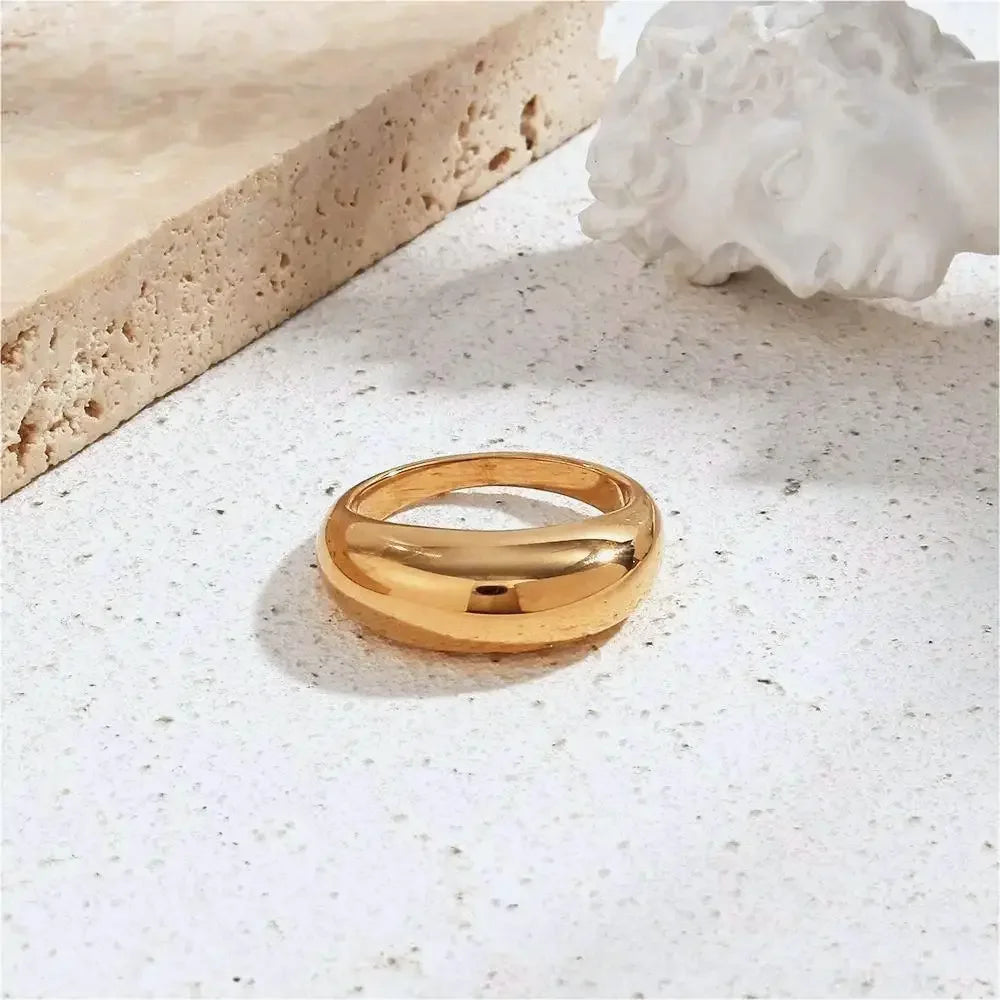 Bold Dome Gold Ring