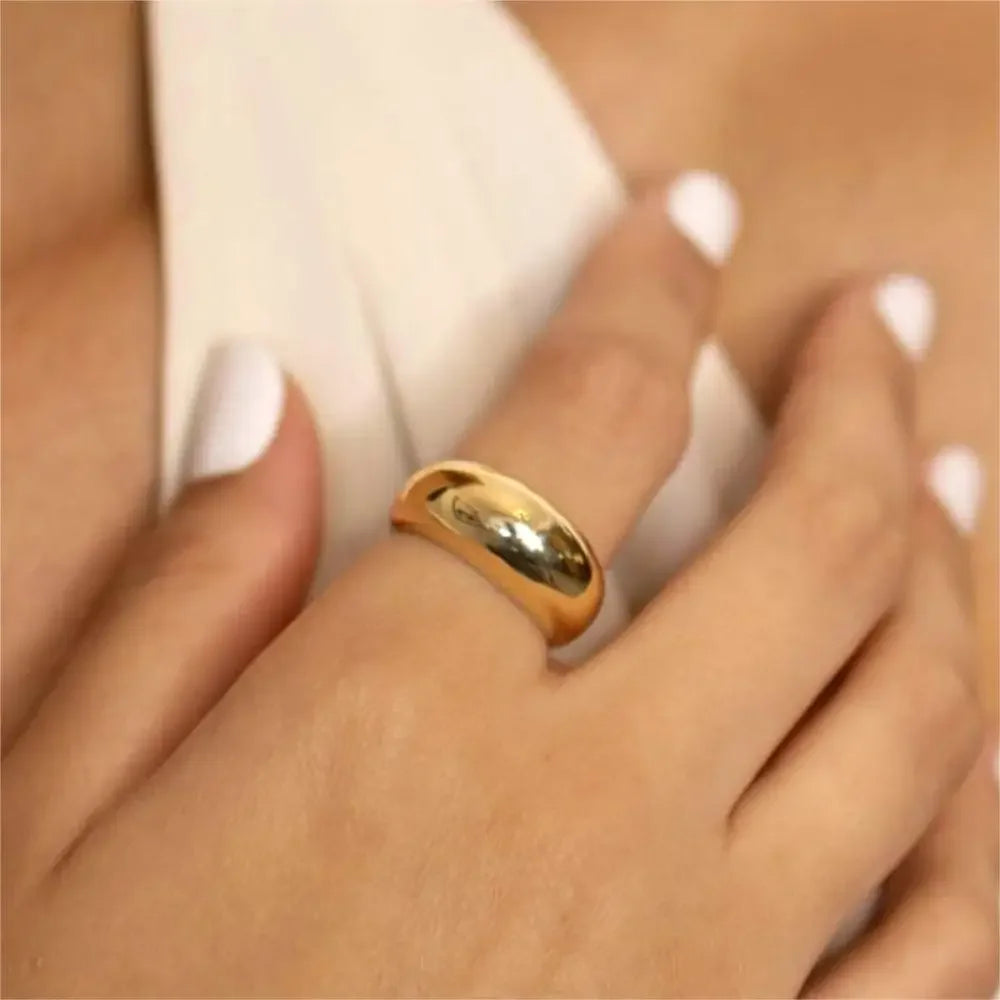 Bold Dome Gold Ring