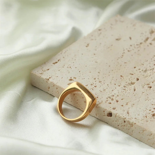 gold Geometric Ring