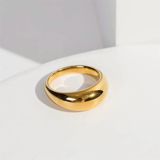 Bold Dome Gold Ring