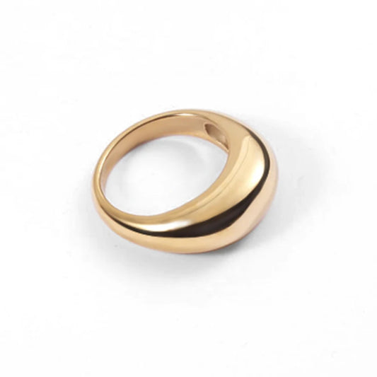 Minimal Dome Gold Ring